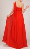 Fitted One Shoulder Long Chiffon Prom Gown KSP030