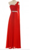 Fitted One Shoulder Long Chiffon Prom Gown KSP030