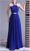 Sequined Scoop Neck Full Length Prom Gowns KSP035