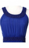 Navy Blue Scoop Neck Prom Dress For Girls KSP055