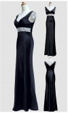 Glamour V-neck Mermaid Satin Debut Dresses KSP059