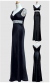 Glamour V-neck Mermaid Satin Debut Dresses KSP059