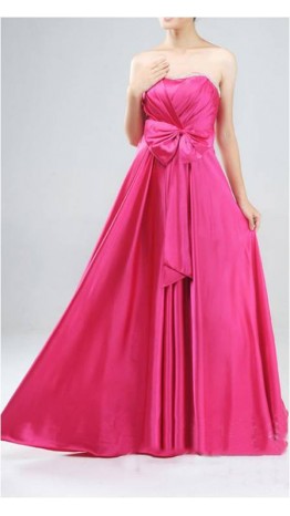 Cheap Pink Strapless Prom Dress Online For Teens KSP062