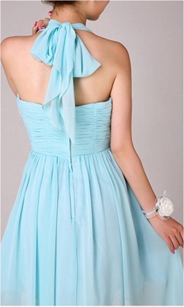 Unadorned Hatler Hi-low Chiffon Prom Dresses KSP073