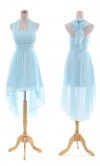 Unadorned Hatler Hi-low Chiffon Prom Dresses KSP073