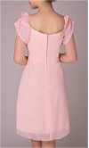 Square Neck Delicate Prom Dress With Cap Sleeves KSP089