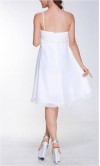 Floral White One Shoulder Chiffon Short Prom Dress KSP098