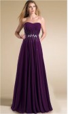 Purple Strapless Sweetheart chiffon Lone Prom Dresses KSP106