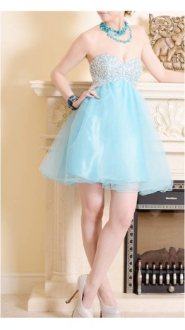Light Sequined Short Prom Dresses/Homecoming Dress KSP134