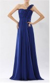 Blue One Shoulder Long Prom Dress/ Bridesmaid Dress KSP165
