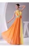 Bright Contrast Color Sequin Flowing Prom Dresses KSP217