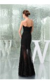 Black Elegance Strapless Lace Formal Dresses KSP226