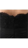 Black Elegance Strapless Lace Formal Dresses KSP226