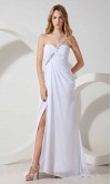 Single Sequin Straps Slit Long Prom Dresses KSP257