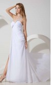 Single Sequin Straps Slit Long Prom Dresses KSP257