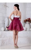 Two Color Short Homecoming Prom Dresses Sequin Bodice KSP262