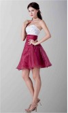 Two Color Short Homecoming Prom Dresses Sequin Bodice KSP262