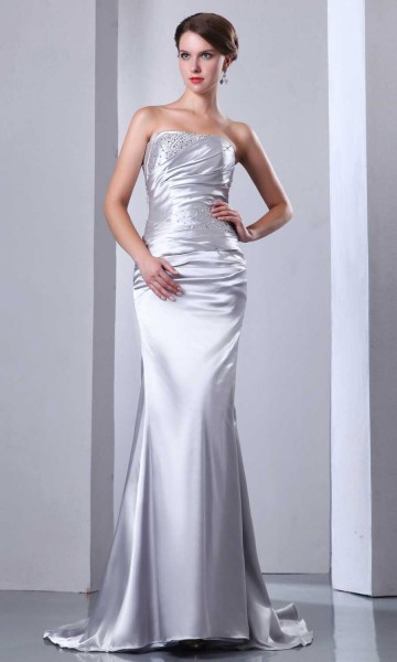silver mermaid prom dresses for plus size