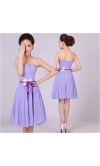 Strapless Sweetheart Short Chiffon Bridesmaid Dresses KSP140