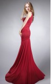 Red Mermaid One Shoulder Long Prom Dresses KSP157