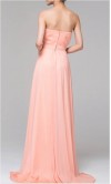 Pink Strapless A-line Long Prom Dresses KSP160