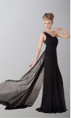 One Shoulder Sequin Back Long Formal Prom Dresses KSP200