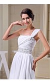 One Shoulder Oblique Wraped Long Sequin Prom Dresses KSP222