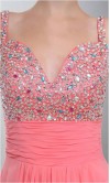 Gorgeous Spagetti Aline Sequin Long Prom Dresses KSP261