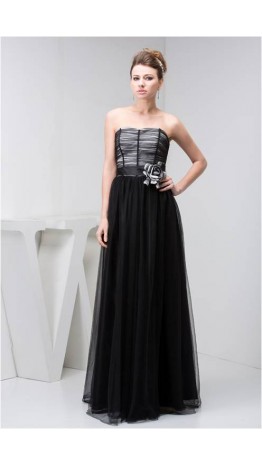 Soft Tulle Strapless Princess Prom Dresses KSP189