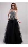 Strapless Shining Beading Tulle Ball Gowns KSP198
