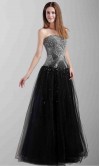 Strapless Shining Beading Tulle Ball Gowns KSP198