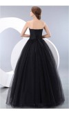 Retro Black Cinderella Lace Up Ball Gowns KSP202