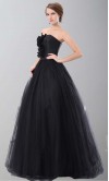 Retro Black Cinderella Lace Up Ball Gowns KSP202