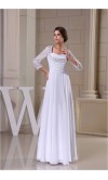 Lace Sleeves Key Hole Sequin Wedding Dresses KSP225