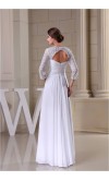 Lace Sleeves Key Hole Sequin Wedding Dresses KSP225