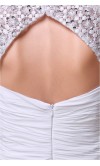 Lace Sleeves Key Hole Sequin Wedding Dresses KSP225
