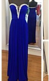 Hollow Sweetheart Sequin Slim Long Prom Dresses KSP300