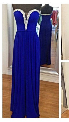 Hollow Sweetheart Sequin Slim Long Prom Dresses KSP300