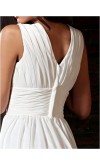 V-neck Wide Shoulder Draped Formal Dresses KSP208