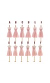 Pink Chiffon Short Bridesmaid For Best Girls KSP305
