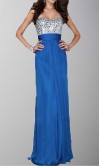 Cross Straps Rhinestone Empire Long Formal Dresses KSP317