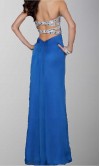 Cross Straps Rhinestone Empire Long Formal Dresses KSP317