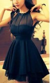 Short Sexy Illusion Slim Summer Occasion Dresses UK KSP328