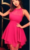 Short Sexy Illusion Slim Summer Occasion Dresses UK KSP328