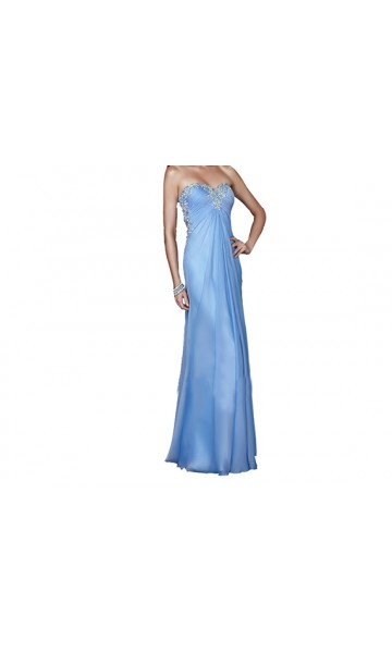 Sweetheart Open Back Flowing Sequin Long Prom Dresses KSP318