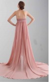 Pink Reuseable High Low Prom Dresses with Bow KSP324
