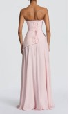 Strapless Long Blush Pink Drop Waist Prom Dress Corset UK KSP679