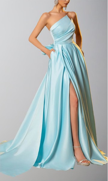 light blue satin strapless prom gown 2026 light blue satin strapless prom gown 2026