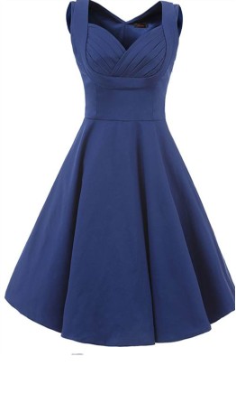 1950s Inspired Shelf Bust Little Black Dresses 