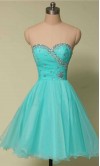 Short Light Blue Flattering Slim Prom Dresses KSP436